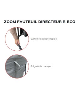 FAUTEUIL DIRECTEUR GRIS CHINE R-ECO TRIGANO Loisirs Caravaning