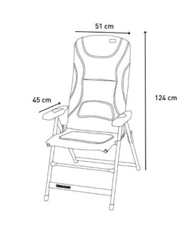 FAUTEUIL MATELASSE COLORIS ELECTRA TRIGANO Loisirs Caravaning