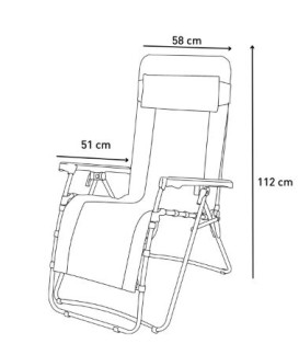 FAUTEUIL RELAX XL TRIGANO Loisirs Caravaning