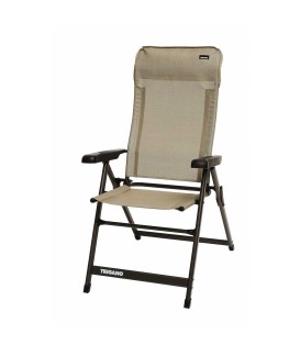 FAUTEUIL ALU DOSSIER HAUT SLIM TRIGANO MOKA Loisirs Caravaning