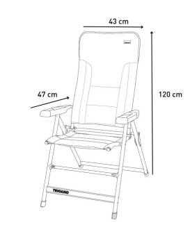 FAUTEUIL MATELASSE MOKA TRIGANO Loisirs Caravaning
