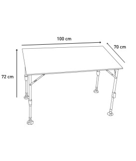 Table bambou TRIGANO - Classique mono plateau Loisirs Caravaning
