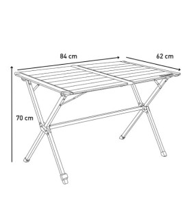 TABLE ALU 80 TRIGANO Loisirs Caravaning