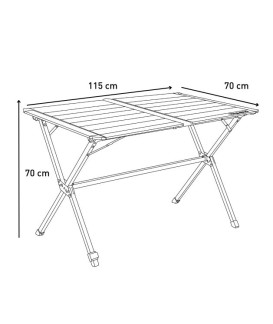 TABLE ALU 115 TRIGANO Loisirs Caravaning