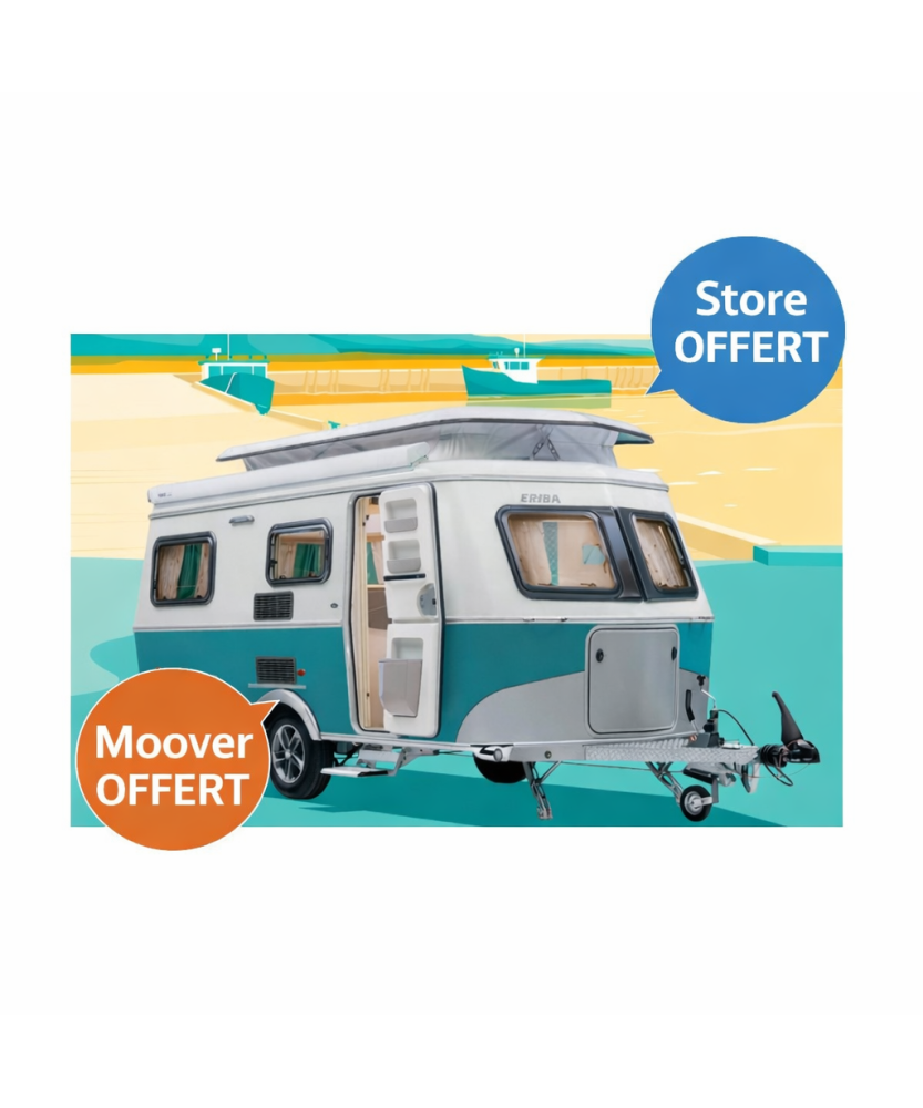 ERIBA 530 BLUE HARBOUR / STORE ET MOOVER OFFERTS Loisirs Caravaning