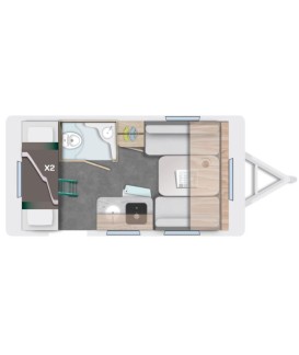 CARAVANE CARAVELAIRE ALBA 366 FAMILY Loisirs Caravaning