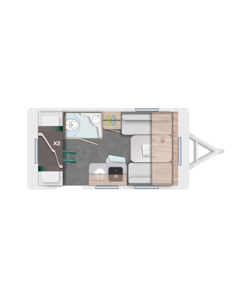 CARAVANE CARAVELAIRE ALBA 366 FAMILY Loisirs Caravaning