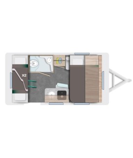 CARAVANE CARAVELAIRE ALBA 366 FAMILY Loisirs Caravaning