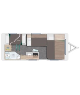 CARAVELAIR SPORT LINE 496 FAMILY Loisirs Caravaning