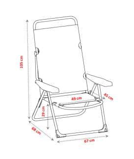 FAUTEUIL PLAGE CONFORT Loisirs Caravaning