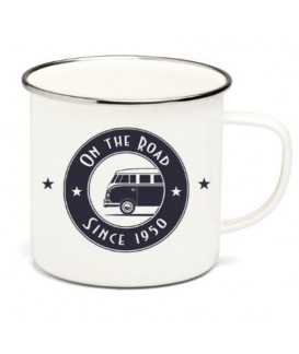 TASSE EMAILLES RETRO COMBI VW T1 Loisirs Caravaning