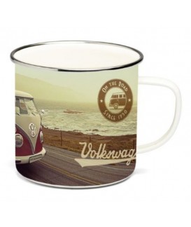 TASSE EMAILLES RETRO COMBI VW T1 Loisirs Caravaning