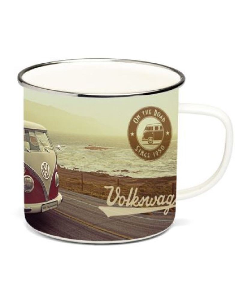 TASSE EMAILLES RETRO COMBI VW T1 Loisirs Caravaning