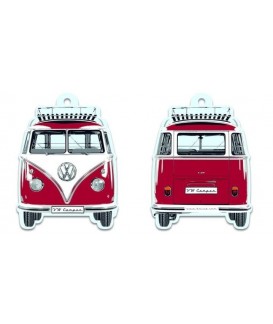 DESODORISANT DESIGN IMPRIME 2 COTES COMBI VW T1 ROUGE Loisirs Caravaning