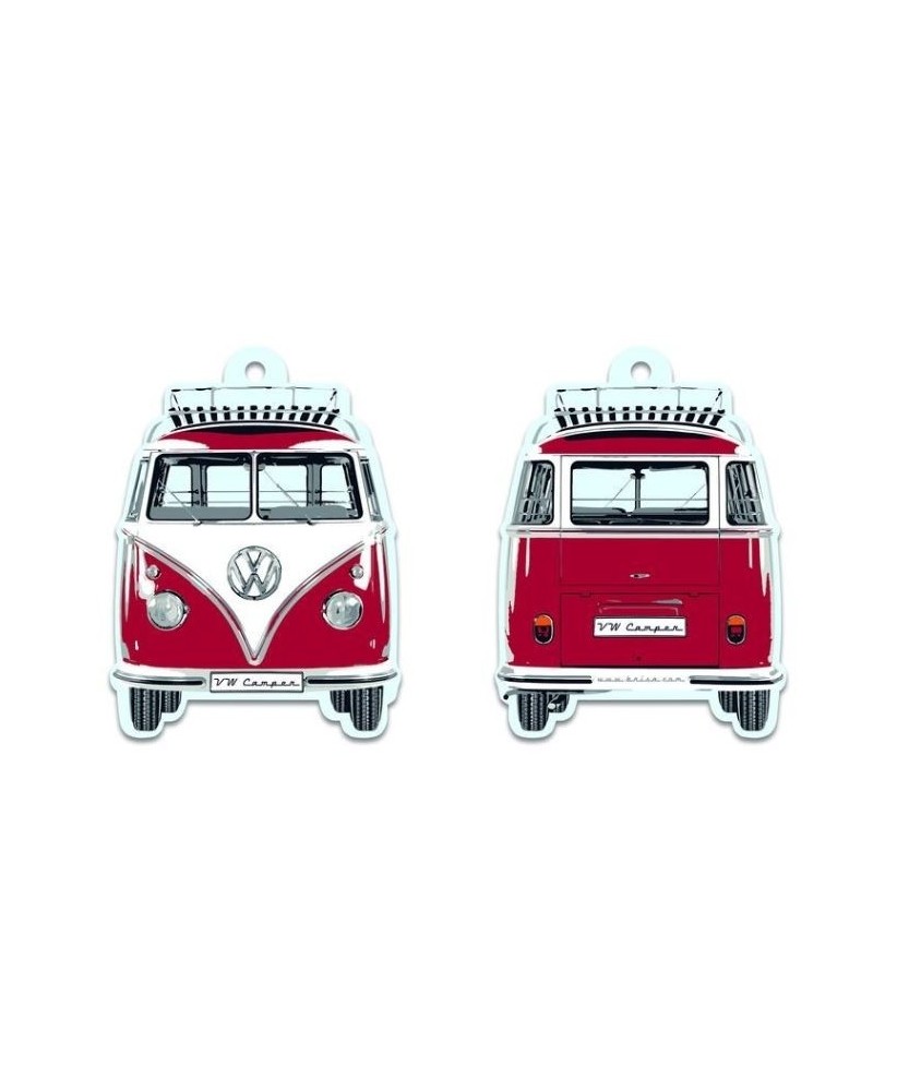 DESODORISANT DESIGN IMPRIME 2 COTES COMBI VW T1 ROUGE Loisirs Caravaning