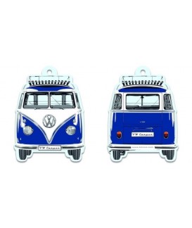 DESODORISANT DESIGN IMPRIME 2 COTES COMBI VW T1 BLEU Loisirs Caravaning