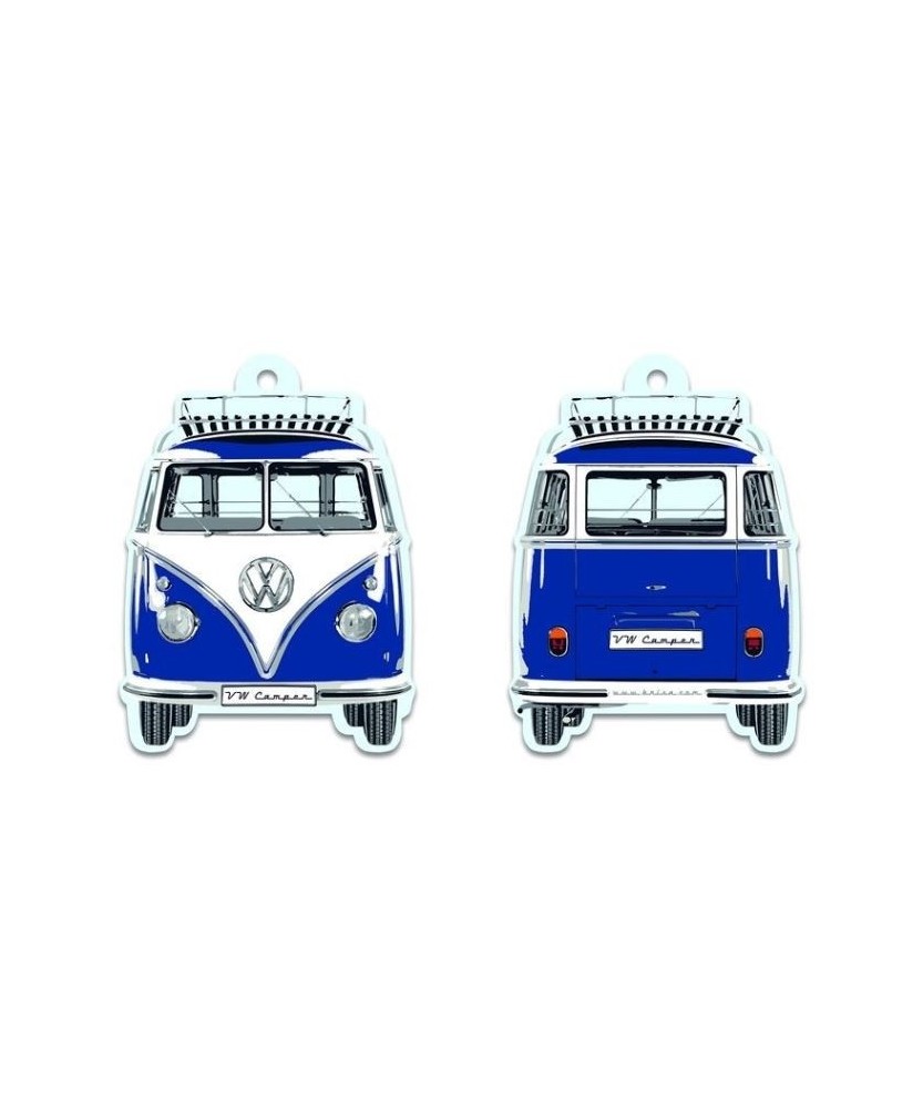 DESODORISANT DESIGN IMPRIME 2 COTES COMBI VW T1 BLEU Loisirs Caravaning