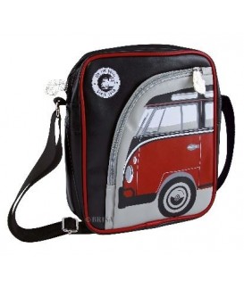 SAC POCHETTE MOTIF COMBI VW ROUGE Loisirs Caravaning