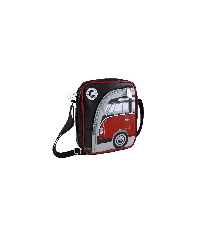 SAC POCHETTE MOTIF COMBI VW ROUGE Loisirs Caravaning