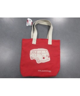 SAC DE PLAGE CANVAS ROUGE MOTIF VW T1 Loisirs Caravaning