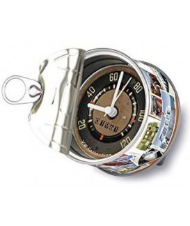 HORLOGE MAGNETIQUE FORMAT BOITE DE CONSERVE VW DECOR COMPTEUR Loisirs Caravaning