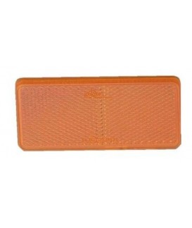 PLAQUE RECT AUTOCOL ORANGE Loisirs Caravaning