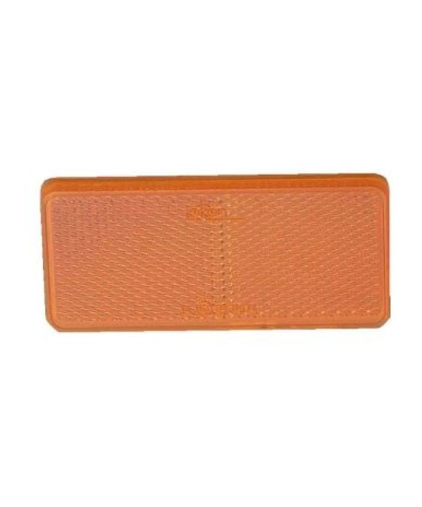 PLAQUE RECT AUTOCOL ORANGE Loisirs Caravaning