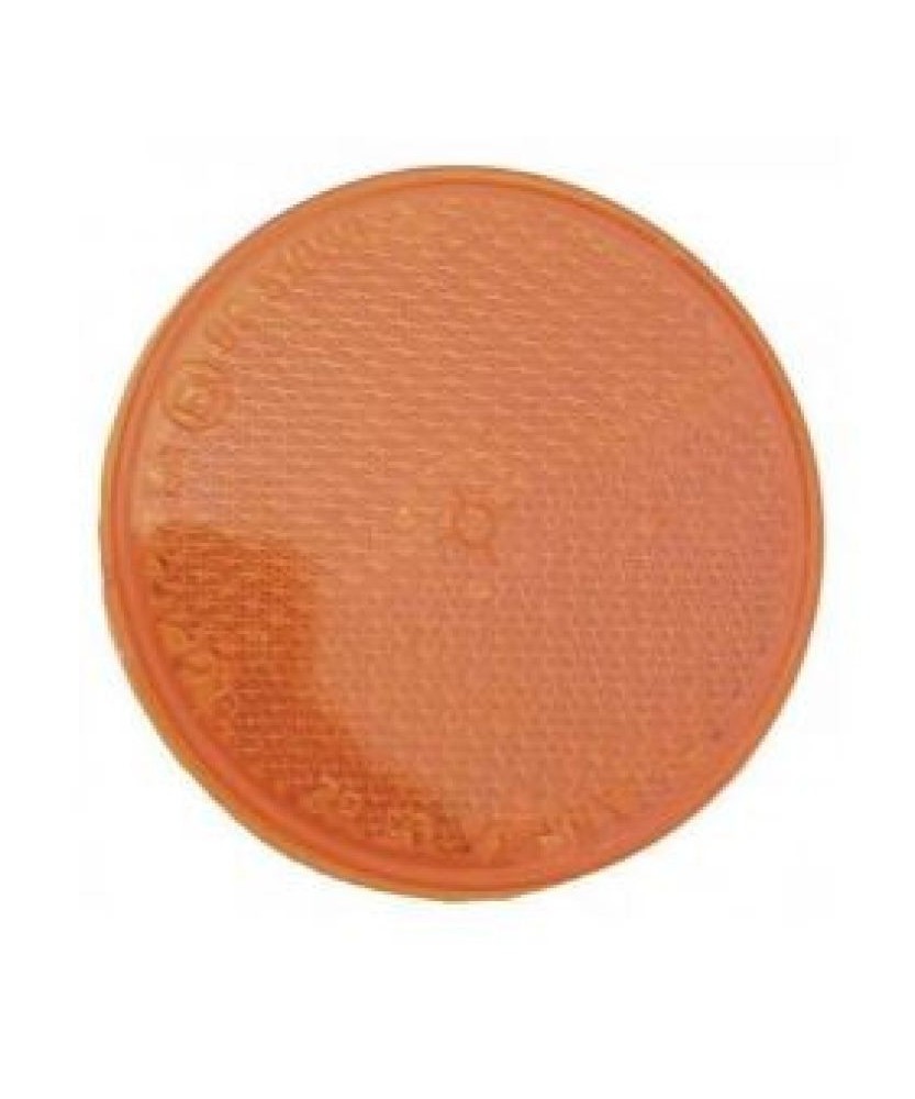 PLAQUE RONDE AUTOCOLLANT ORANGE Loisirs Caravaning