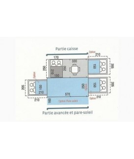 PANAMA UP GL avec coffre et bloc cuisine / Itinérant Loisirs Caravaning