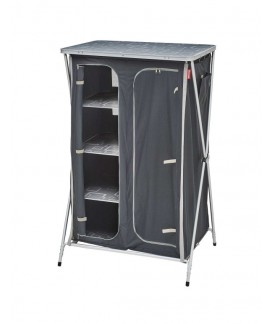 MEUBLE DE RANGEMENT AVEC PENDERIE GRIS/NOIR TRIGANO Loisirs Caravaning