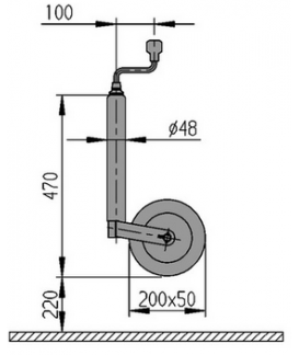 ROUE JOCKEY COMPACT AL-KO ø 48 Loisirs Caravaning