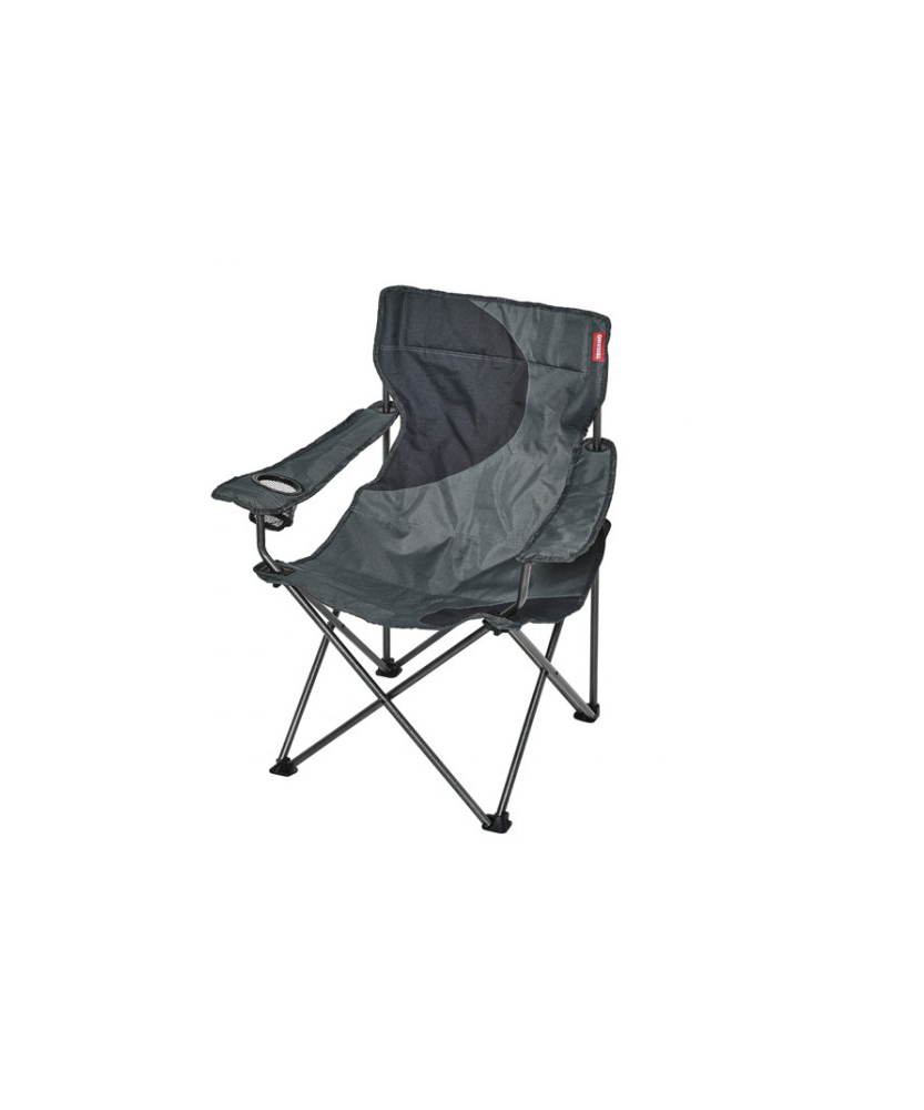 FAUTEUIL ACIER TRIGANO COLORIS GRIS/NOIR - 2023 Loisirs Caravaning