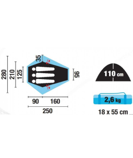 TENTE JAMET DOLOMITE 3 4000 Loisirs Caravaning